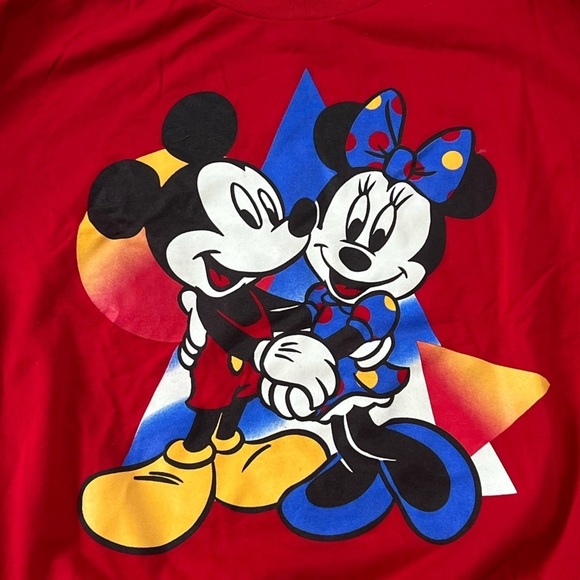 Vintage Mickey Mouse and Minnie Mouse Disney Cartoon Sweatshirt - Picture 2 of 5